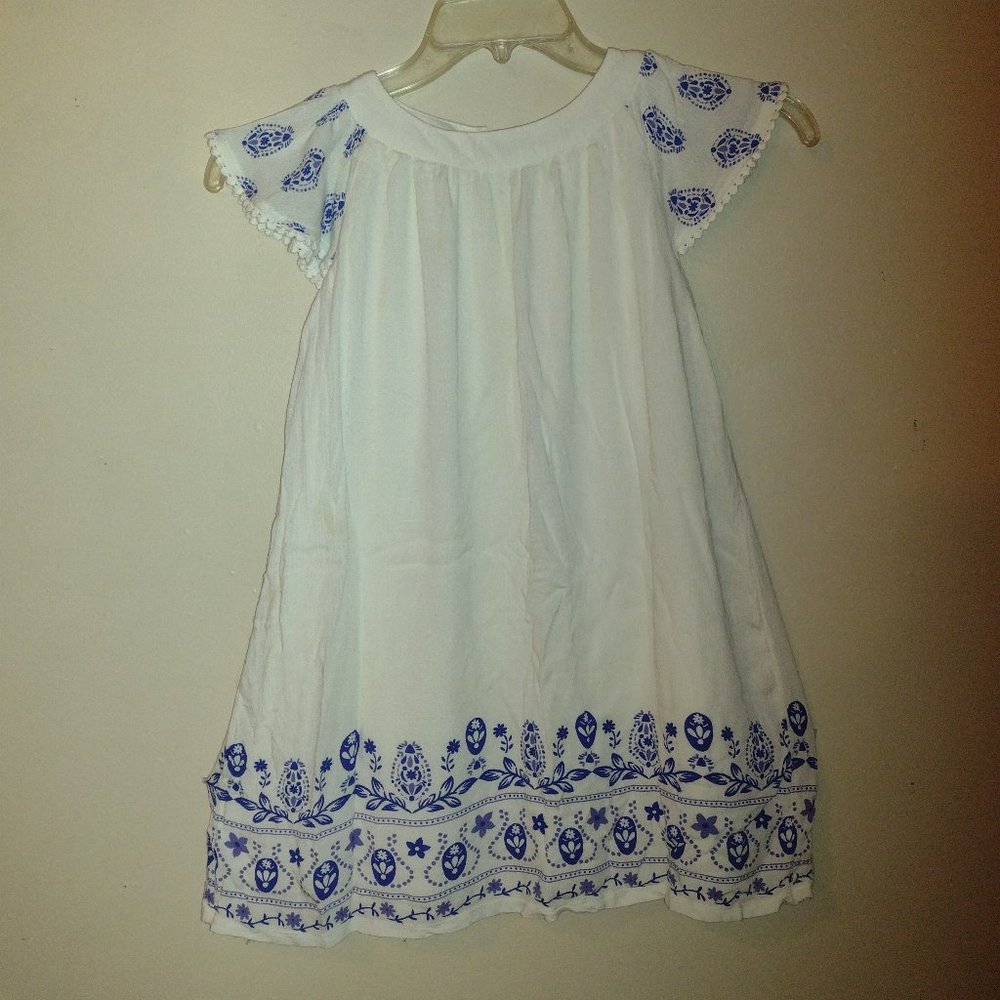 Crazy 8 White Dress, Girls Size 7-8